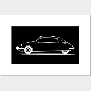 Citroen DS 19 White Posters and Art